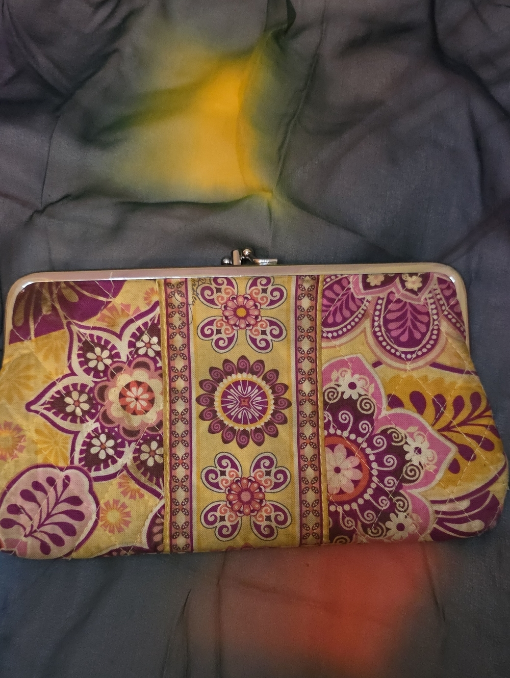 Vera Bradley Clasp Purse In 'Bali Gold'